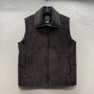 Ralph Lauren Traditional Winter Goods Supply Co Vegan Suede Sherpa Vest Black XL